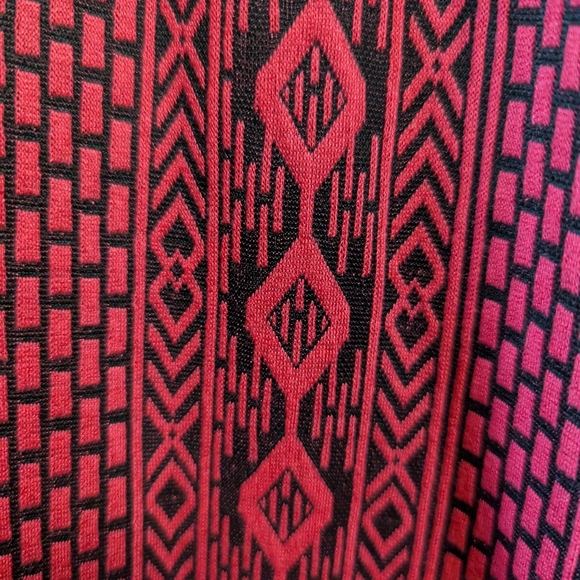 LuLaRoe "Sarah" cardigan/duster, small, pink and black - Picture 3 of 8